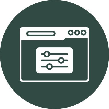 filtre ağ simgesi vektör illüstrasyonu