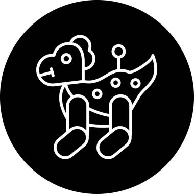 Küçük şirin dinozorun vektör çizimi