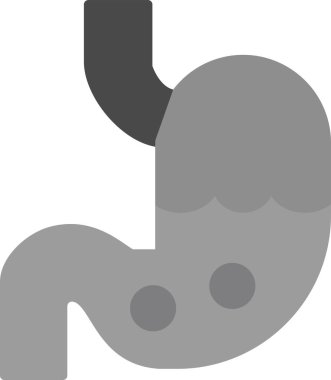 Mide ağrısı web simgesi vektör illüstrasyonu