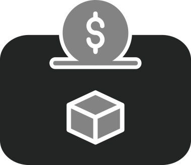 Depozito. Web simgesi basit illüstrasyon