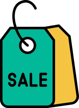 satış etiketi simgesi, vektör illüstrasyonu basit tasarım