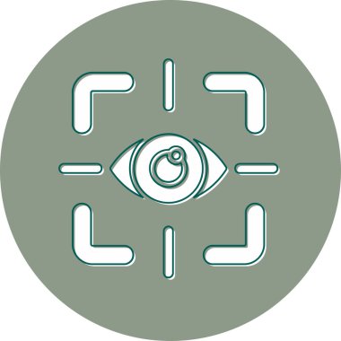 göz testi simge vektör çizim