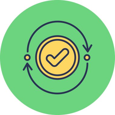 Subsequence modern simgesinin vektör illüstrasyonu