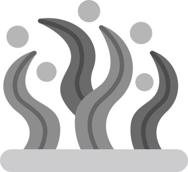 yosun simgesi vektör illüstrasyonu 