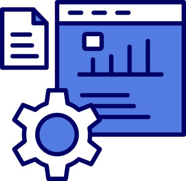Performans. Web simgesi vektör illüstrasyonu