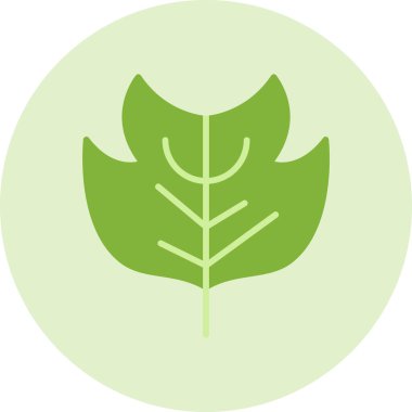 Yaprak ekolojisi çevre simgesi ana hat biçiminde 