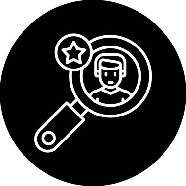 Adam alımı. Web simgesi basit illüstrasyon