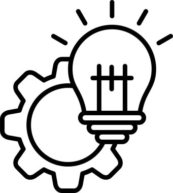 Düz dişli simge vektör çizim