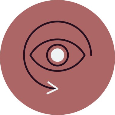 Deja Vu. Web simgesi basit tasarım