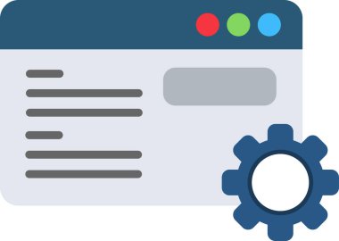 Basit Metin simgesi, vektör illüstrasyonu