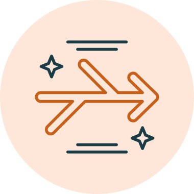 Oklar. Web simgesi basit illüstrasyon