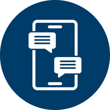 Sohbet mesajı vektör illüstrasyonu