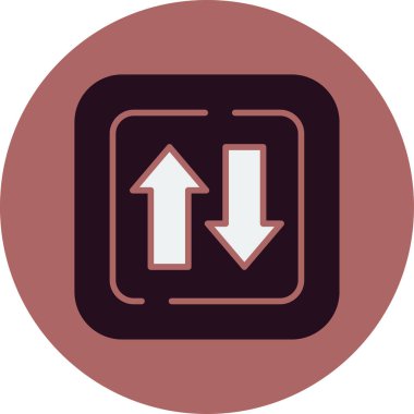 İki Yol İşareti. Web simgesi basit illüstrasyon