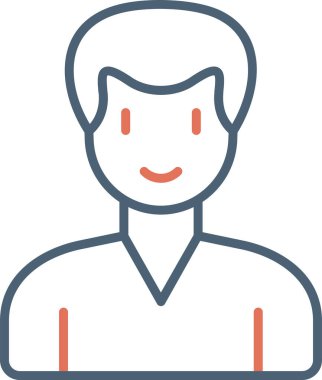 Adamım. Web simgesi basit illüstrasyon 