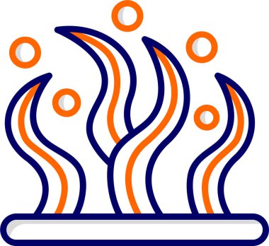 yosun simgesi vektör illüstrasyonu 