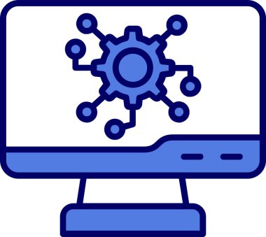Dijital simge. Web tasarımı için özet çizim vektörü