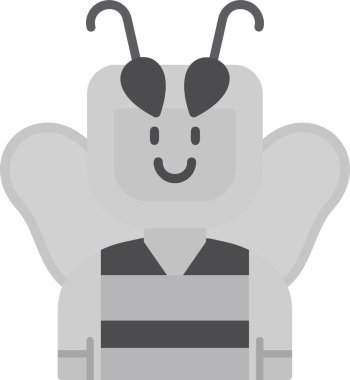 Arı. Web simgesi basit illüstrasyon