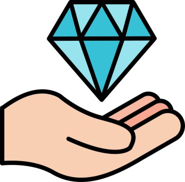 Değerli ağ simgesinin vektör çizimi