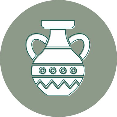 Vazo. Web simgesi basit illüstrasyon
