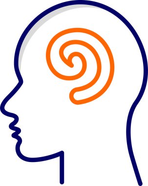 Hipnoz. Web simgesi vektör illüstrasyonu