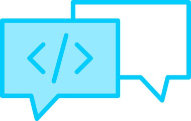 Sohbet mesajı vektör illüstrasyonu