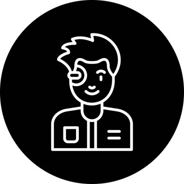 erkek avatar simge vektör çizim 