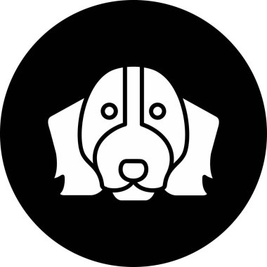 Springer Spaniel ikon vektör çizimi 