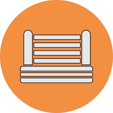 Boks Halkası simgesi, vektör illüstrasyonu