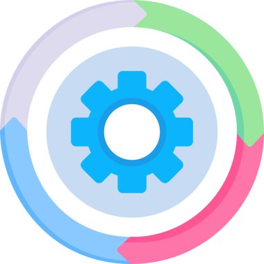 Pasta grafiği vektör illüstrasyonu