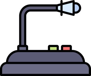 mikrofon simgesi, vektör illüstrasyonu 