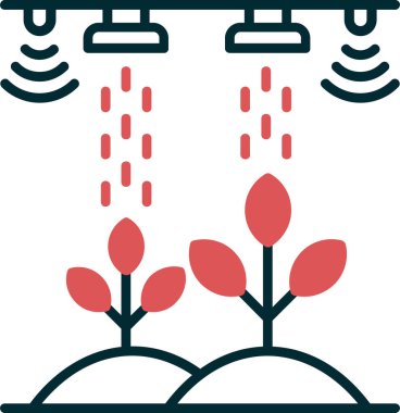 Renkli vektör biçiminde akıllı çiftlik simgesi, kişisel ve iş ihtiyaçları için uygun.