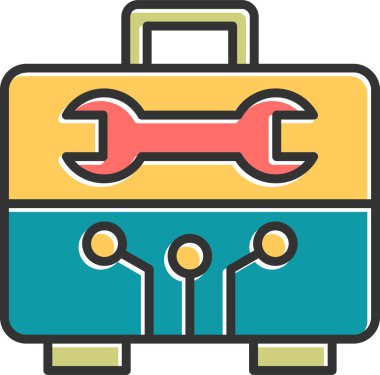 Alet çantası. Web simgesi basit tasarım 