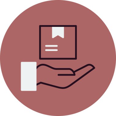 Basit ürün simgesi izole edilmiş arkaplan