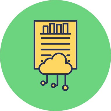 business Data Mining ikon vektör illüstrasyon tasarımı