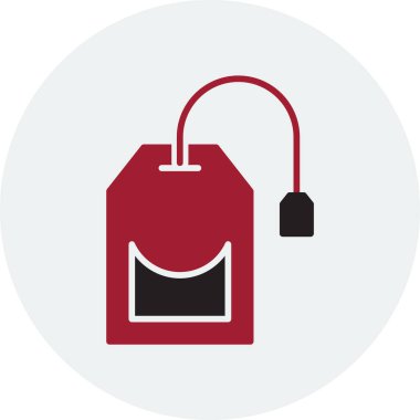 Tea Bag Web simgesi basit illüstrasyon