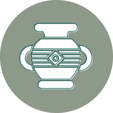 Vazo. Web simgesi basit illüstrasyon