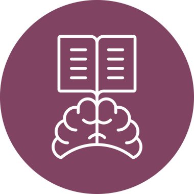 Öğrenmek. Web simgesi vektör illüstrasyonu