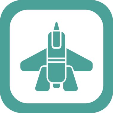 Uçak. Web simgesi basit illüstrasyon