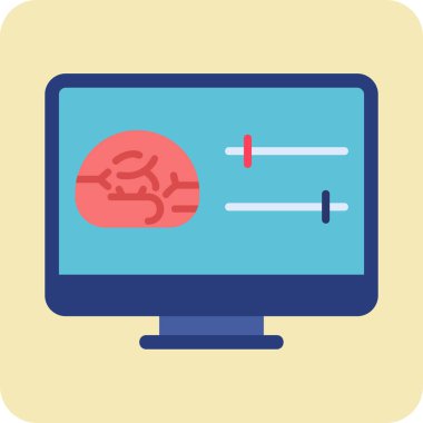 bilgisayar simgesi, vektör illüstrasyonu basit tasarım