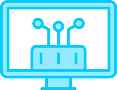 Api. Web simgesi basit illüstrasyon