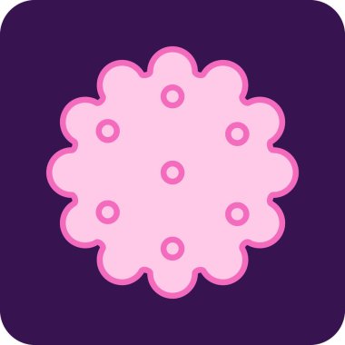 çerez simgesi vektör illüstrasyonu