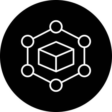 Engelleme zinciri. Web simgesi basit tasarım