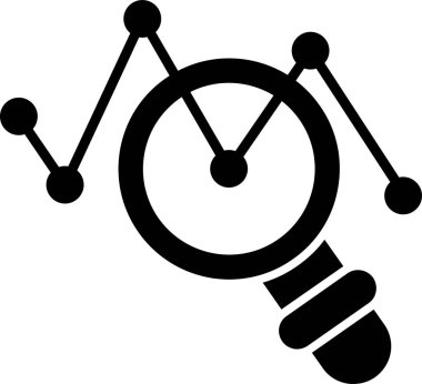 veri analiz simgesi vektör illüstrasyonu 