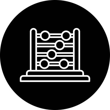 Abaküs. Web simgesi basit illüstrasyon 