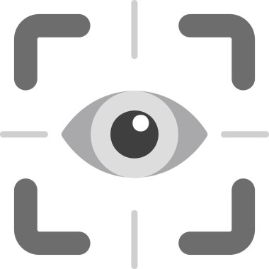 göz testi simge vektör çizim