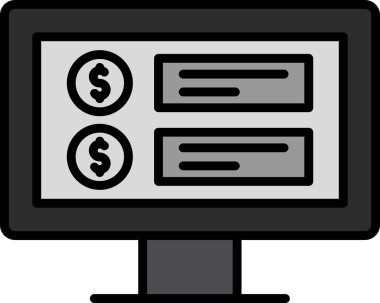 Fiyat web simgesi vektör illüstrasyonu