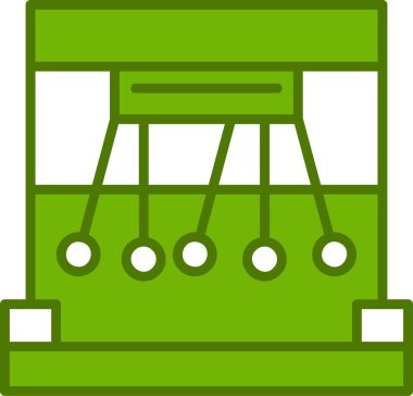 Basit Sarkacı simgesi vektör illüstrasyonu