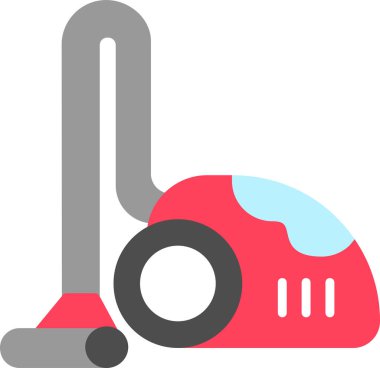 elektrikli süpürge modern simgesi, vektör illüstrasyonu 