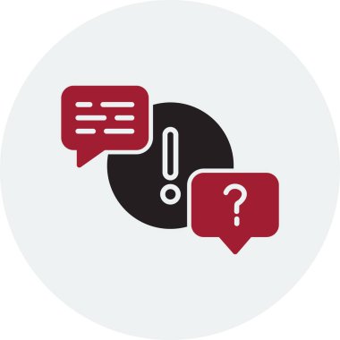 QA simgesi, vektör illüstrasyonu 