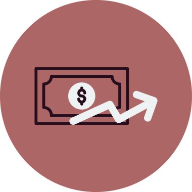 Basit para birimi. Ağ simgesi. resimleme